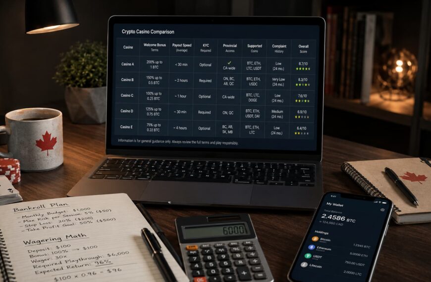 Top Crypto Casinos in Canada for Financially Savvy Players: Platforms Worth Considering in 2026